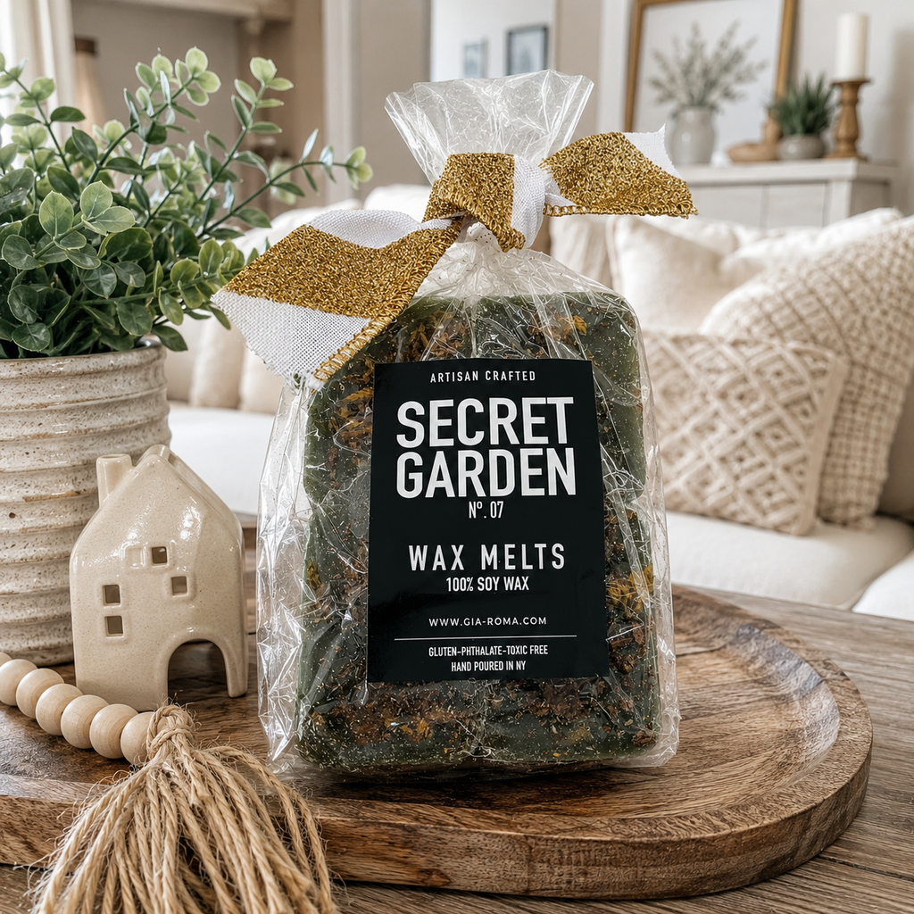 Natural XL Secret Garden Wax Melts – Fresh Citrus & Tropical Blend (4 Cubes)