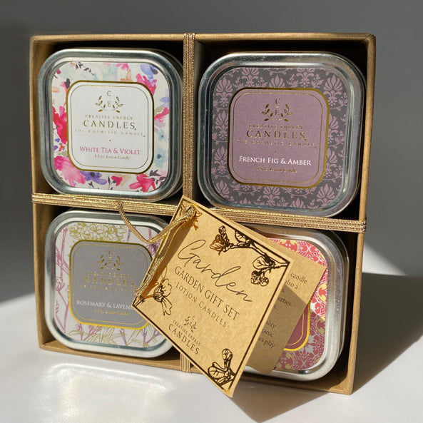 Garden 2-in-1 Soy Lotion Candle Gift Set