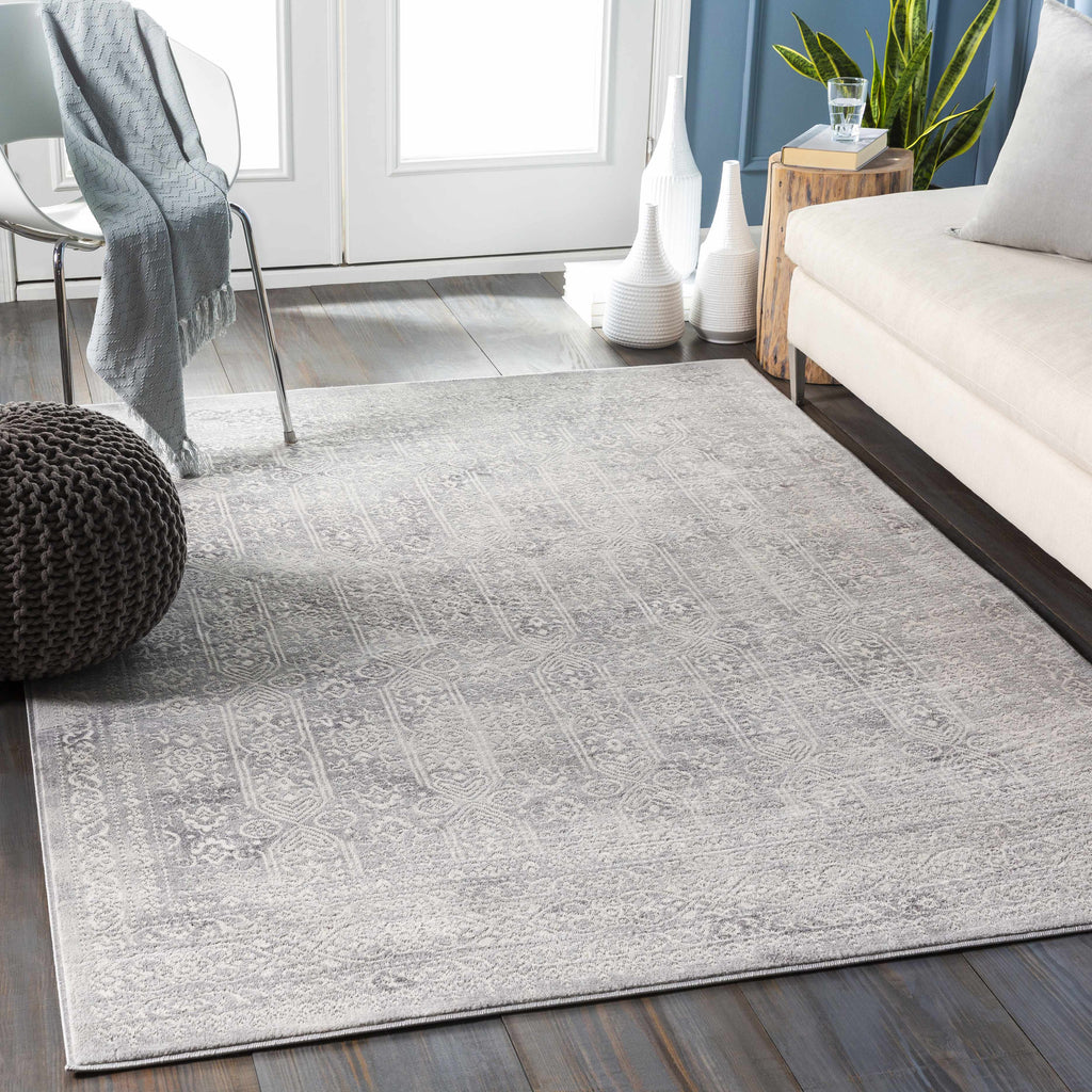 Michie Gray Area Rug – Contemporary Soft Living Room Carpet