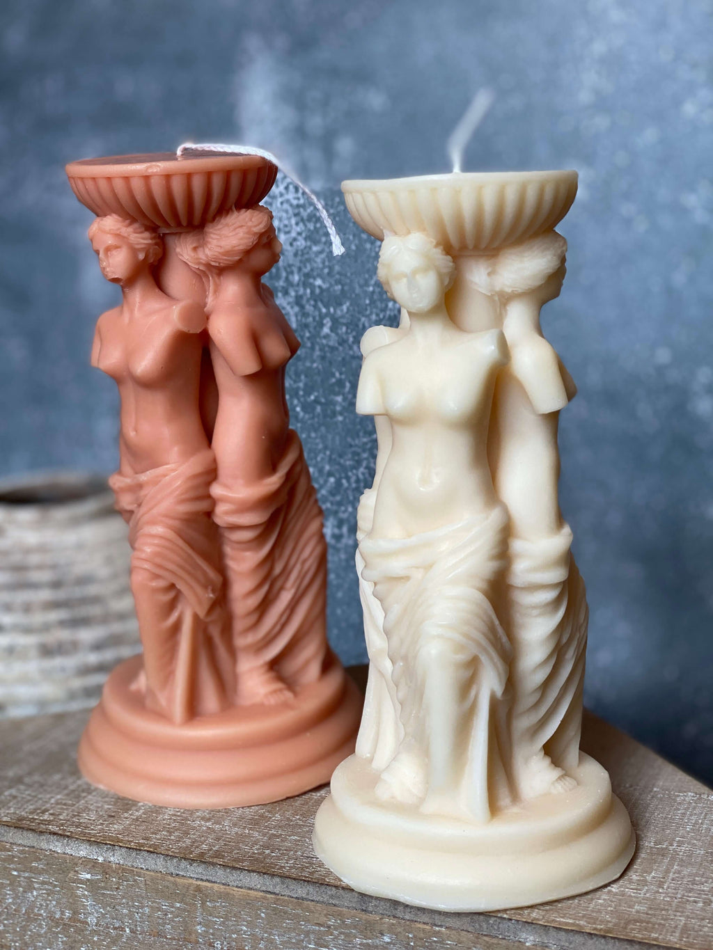 Goddess Sculpture Candle - Handcrafted Soy Wax Art Trio for Home Decor