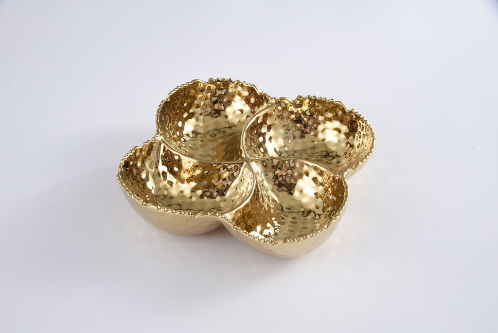 Gold Four Section Bowl - Anara Lifestyle
