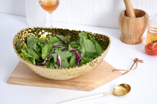 Gold Serving Bowl in Large or Medium - Anara Lifestyle