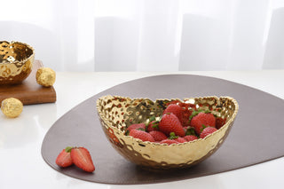 Gold Serving Bowl in Large or Medium - Anara Lifestyle