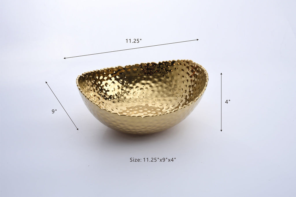 Gold Serving Bowl in Large or Medium - Anara Lifestyle