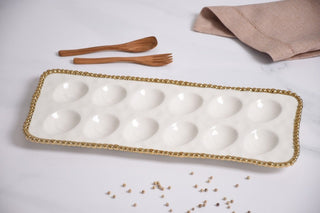 Golden Salerno Devilled Egg Tray - Anara Lifestyle