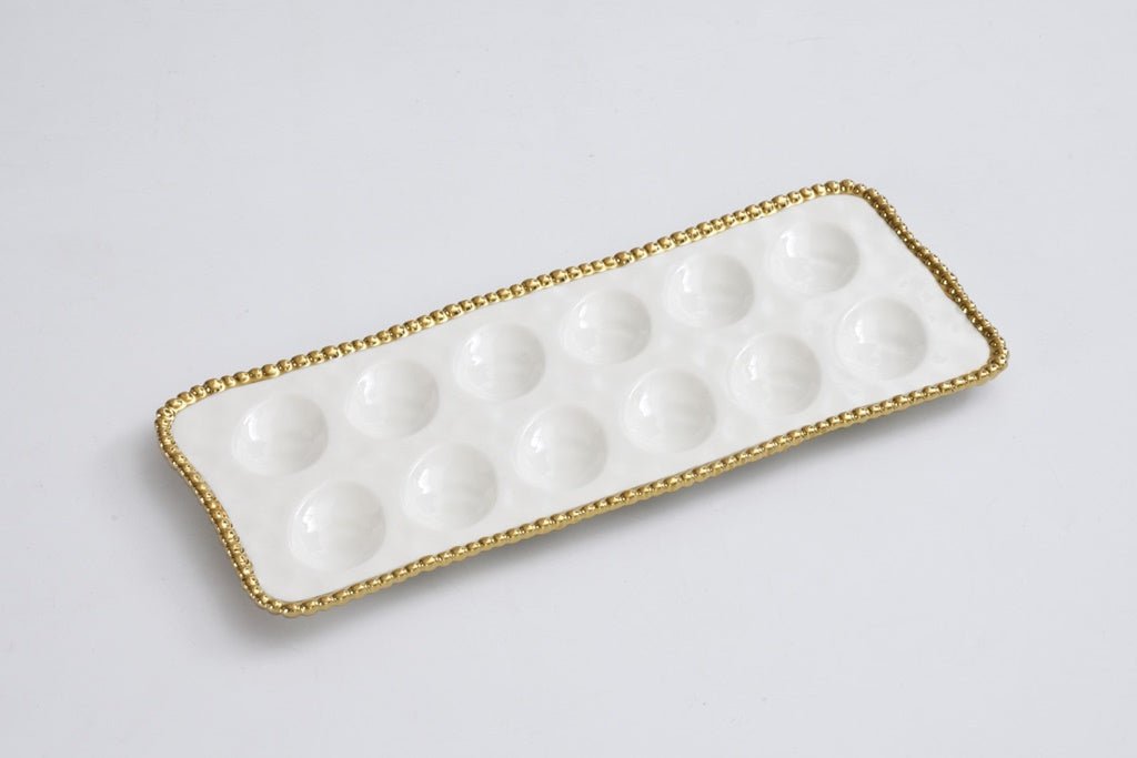 Golden Salerno Devilled Egg Tray - Anara Lifestyle