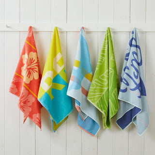 Elegant Vibrant Cotton Beach Towel Set – Boca Collection (2-Pack)