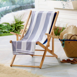 Elegant Oversized Striped Cabana Beach Towel – Edgartown Collection