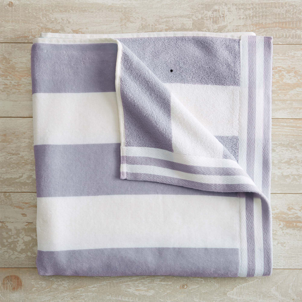 Elegant Oversized Striped Cabana Beach Towel – Edgartown Collection
