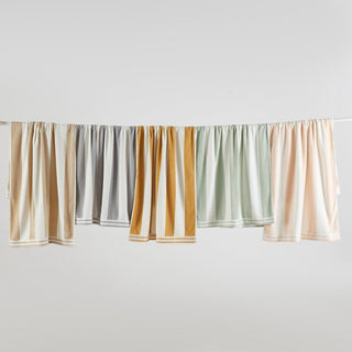 Elegant Oversized Striped Cabana Beach Towel – Edgartown Collection