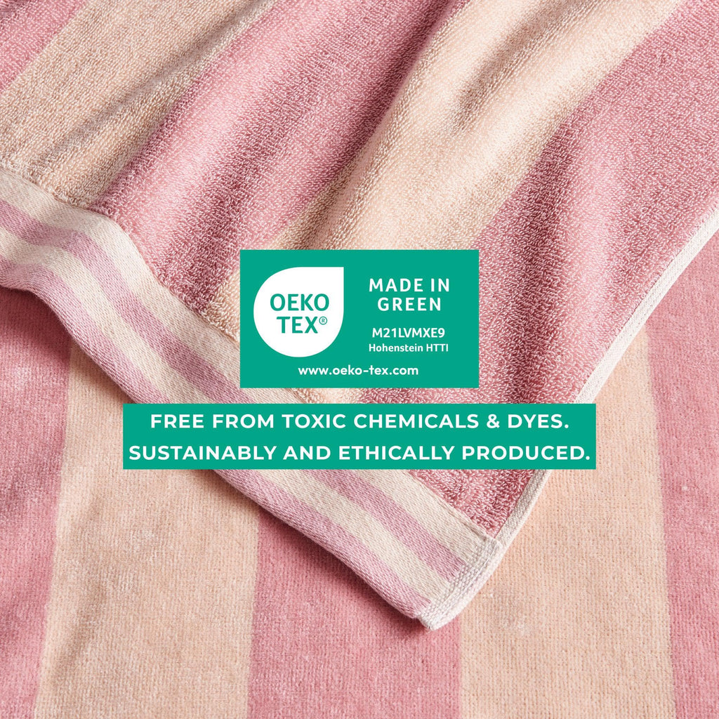 Elegant Oversized Striped Cabana Beach Towel – Edgartown Collection