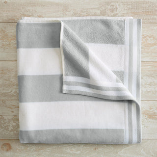 Elegant Oversized Striped Cabana Beach Towel – Edgartown Collection