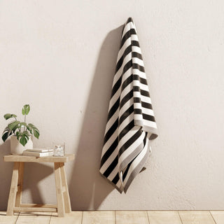 Santa Cruz Oversized Striped Border Cabana Beach Towel