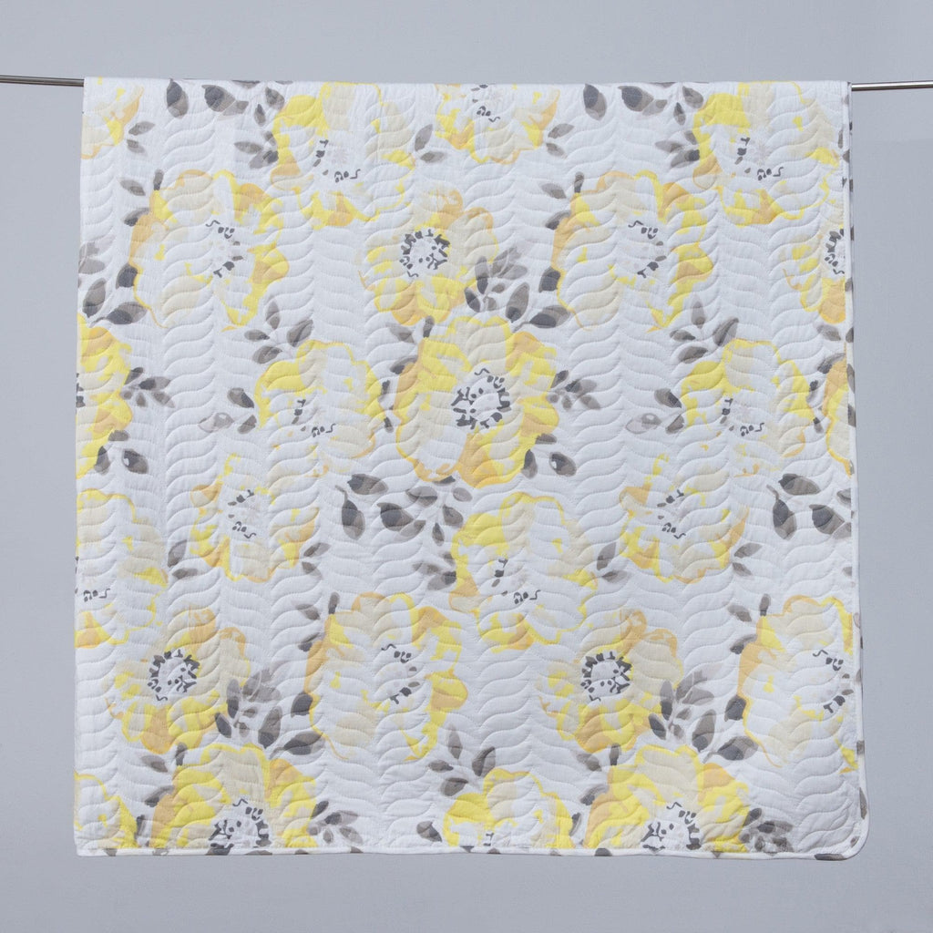 Elegant Reversible Floral Quilt Set – Helene Collection (3-Piece)