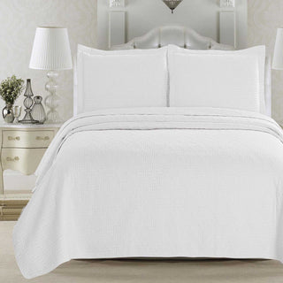 Elegant Herringbone Stitched Quilt Set – Louise Collection (3-Piece)