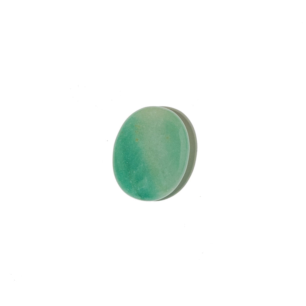 Green Aventurine Palm Stone | Abundance & Heart Chakra Crystal