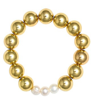 Hadley Triple Pearl - 18k Gold Plated Beaded Bracelets