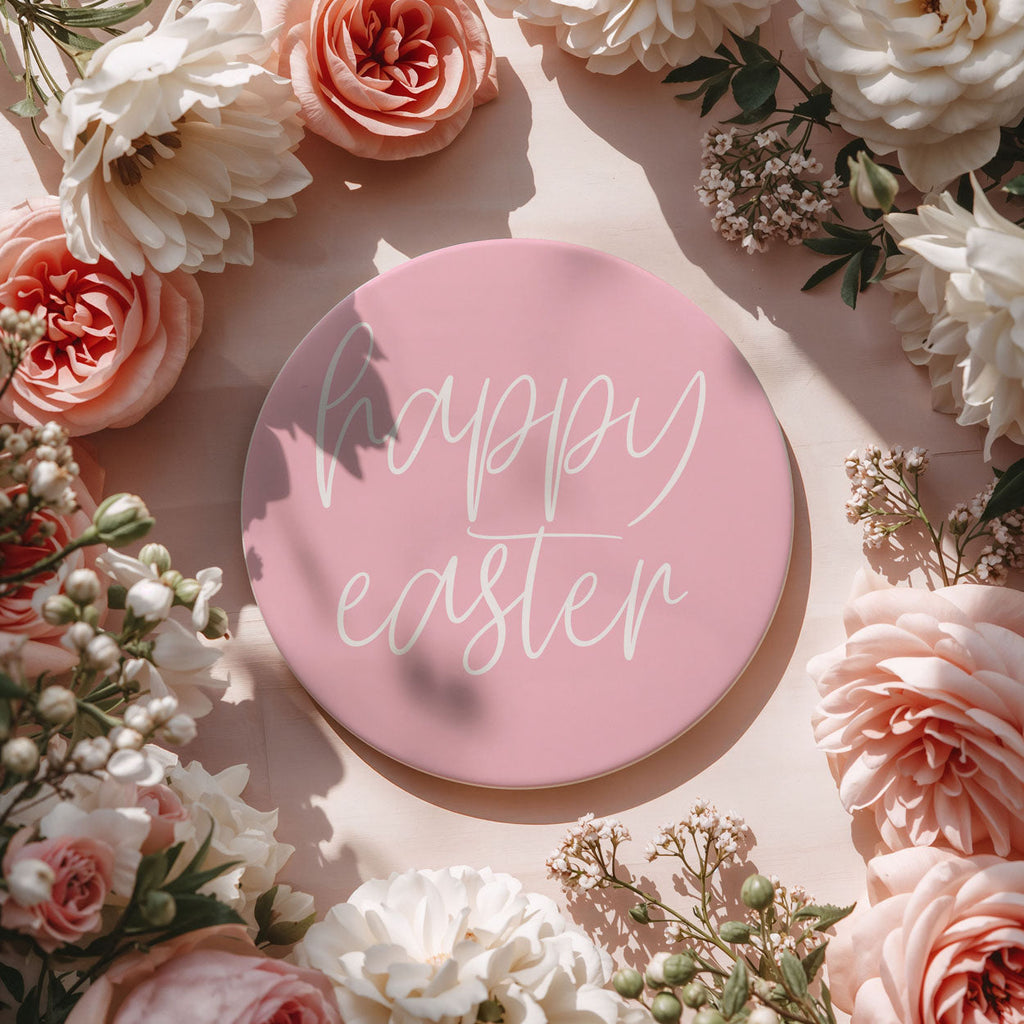 Easter & Spring Ceramic Coasters – Matte Finish Seasonal Collection (4