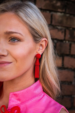 Hazel Statement Tassel Earrings