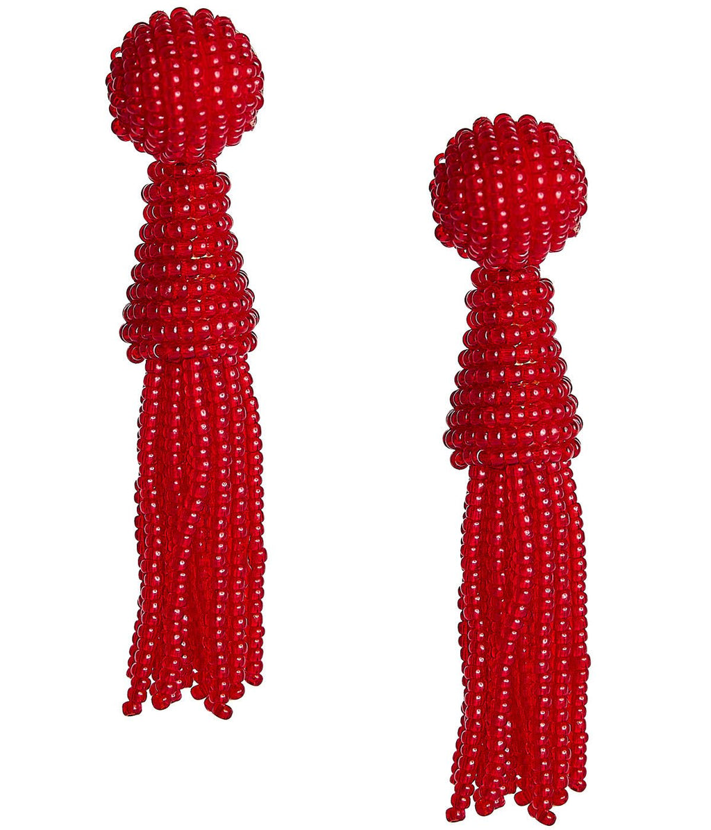 Hazel Statement Tassel Earrings