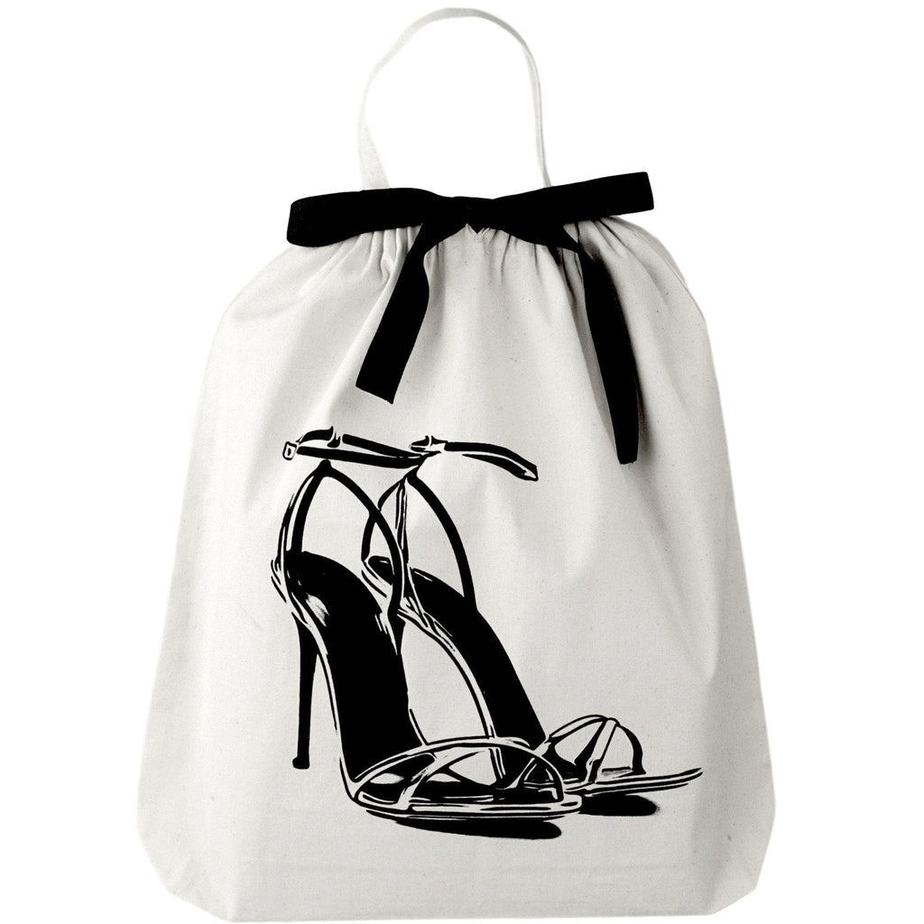 High Heel Sandal Shoe Bag – Cream