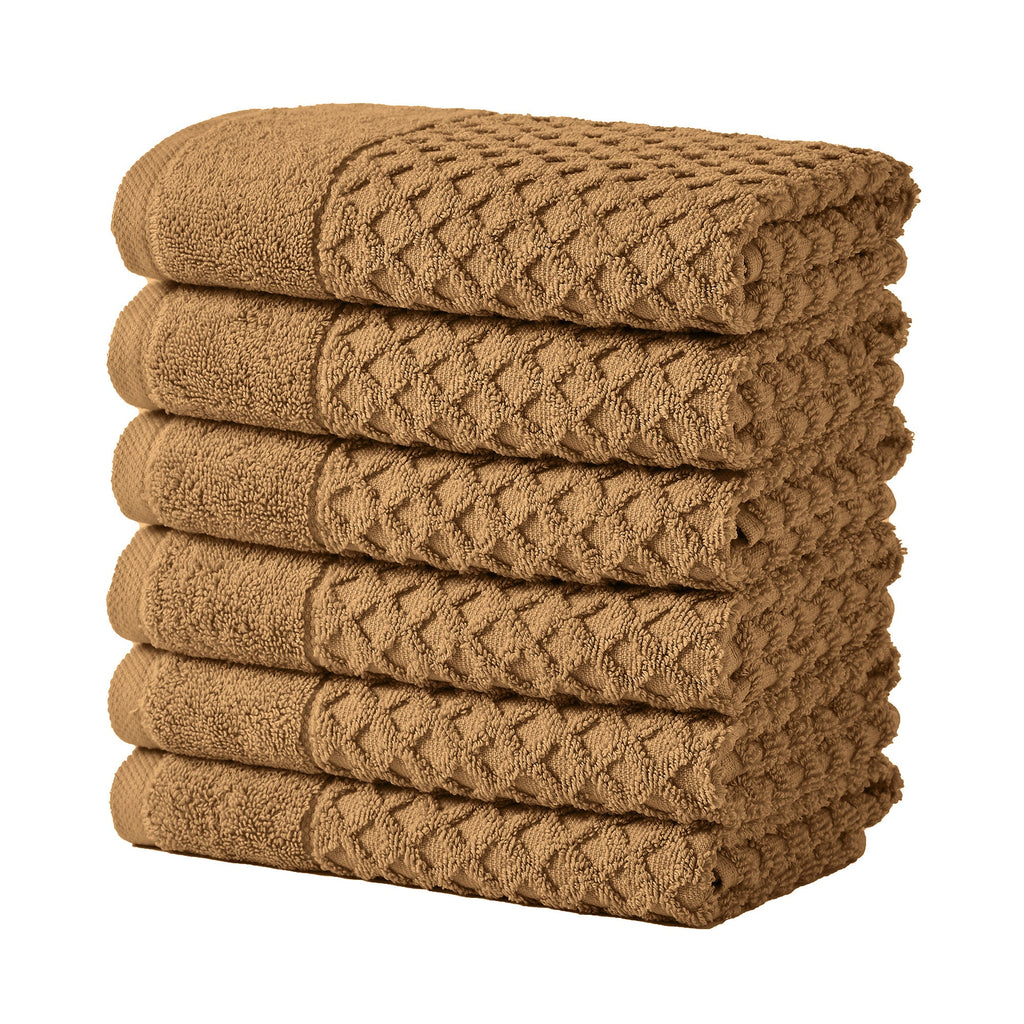 Grayson Cotton Diamond Waffle Weave Bath Towel Set