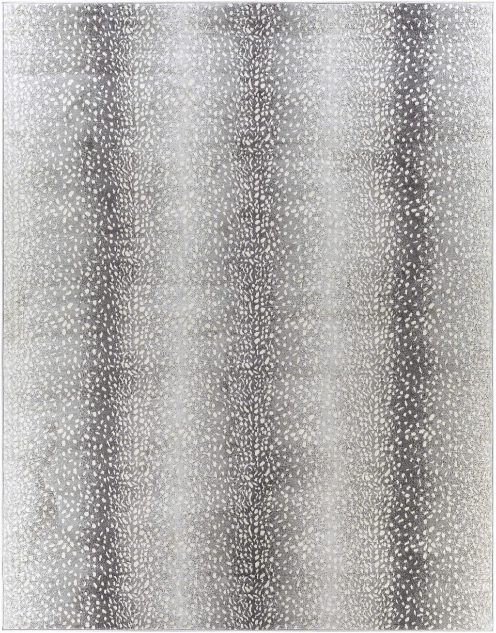 Pointblank Black Gray Antelope Print Rug – Modern Animal Print Area Carpet