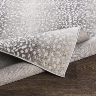 Pointblank Black Gray Antelope Print Rug – Modern Animal Print Area Carpet