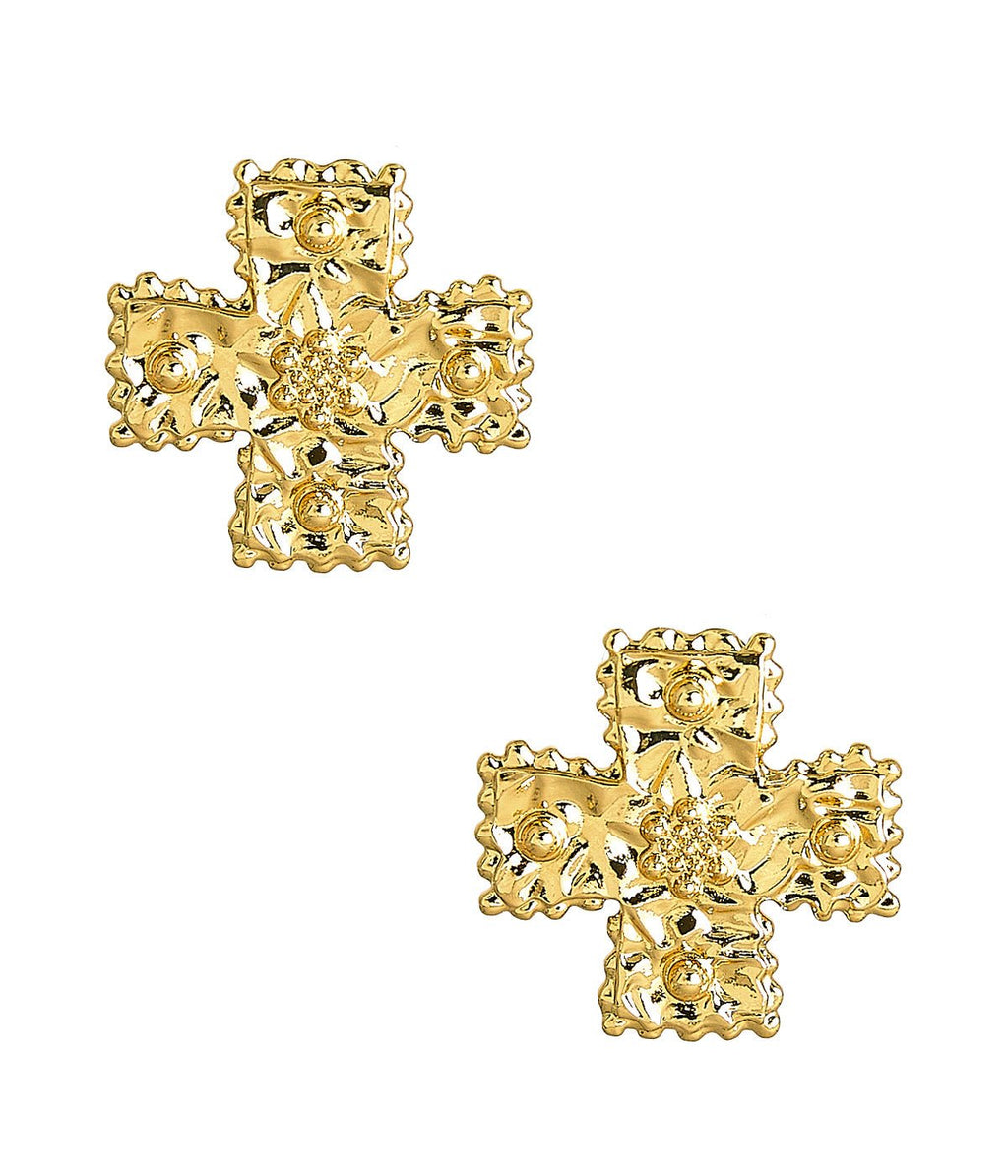 Hope Cross Stud Earrings