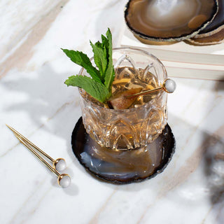 Hospitality Cocktail Picks, Gold & Crystal, Set of 4 - Anara Lifestyle