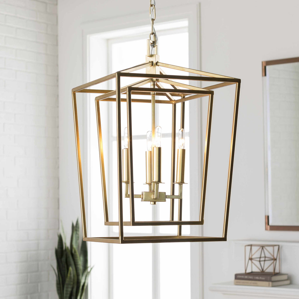Hotevilla Gold Chain Ceiling Lighting – Elegant Modern Decorative Light Fixture