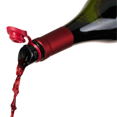 Tilt Wine Aerator in Raspberry
