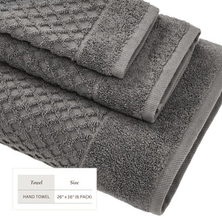Grayson Cotton Diamond Waffle Weave Bath Towel Set