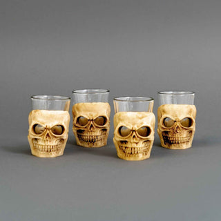 Halloween Skull Shot Glasses – Set of 4