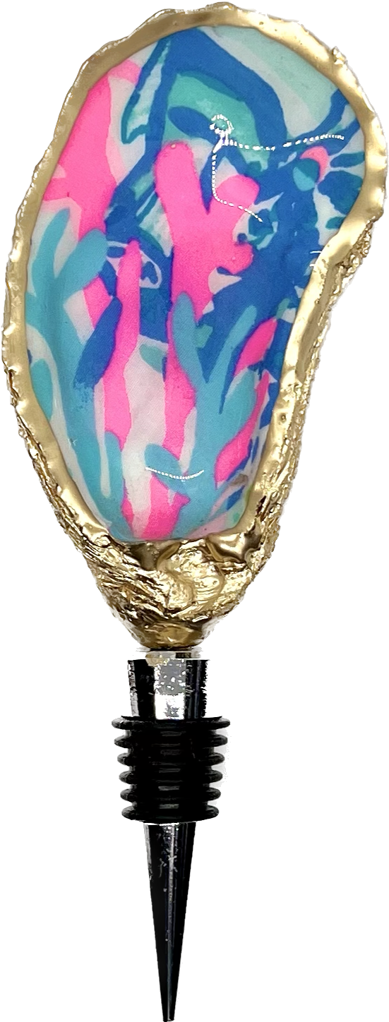 Gold Gilded Oyster Wine Stopper