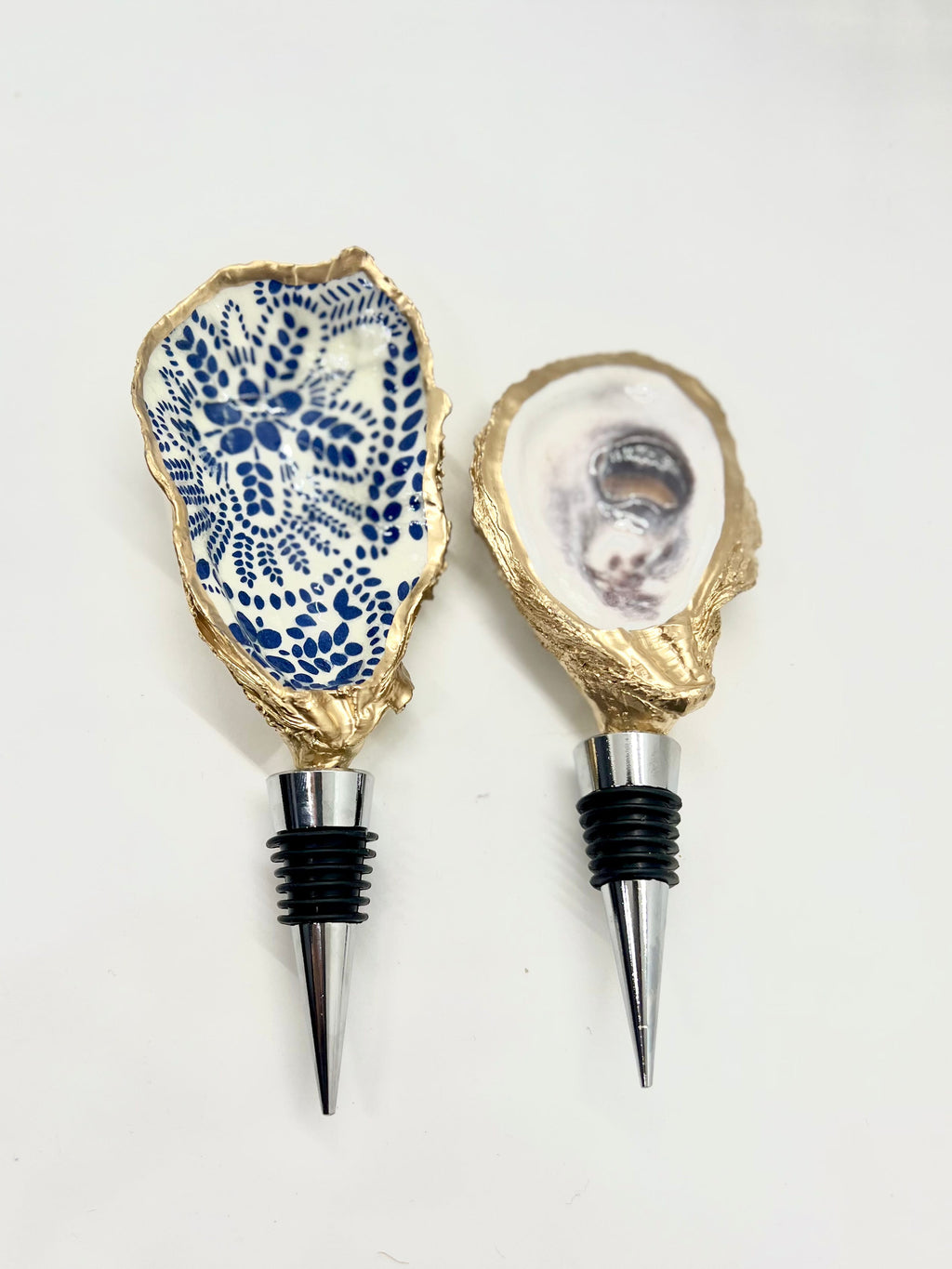 Gold Gilded Oyster Wine Stopper