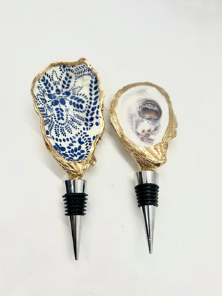 Gold Gilded Oyster Wine Stopper