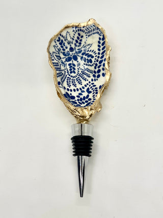 Gold Gilded Oyster Wine Stopper