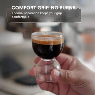 Stackable Espresso Shot Glasses with Measurements – Set of 2