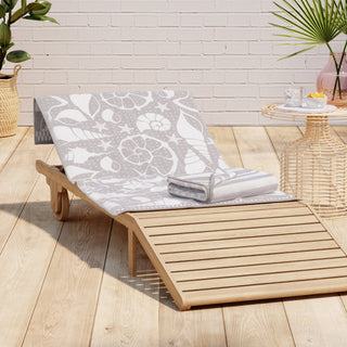 Elegant Cotton Velour Beach Towel Set – Maui Collection (2-Pack)