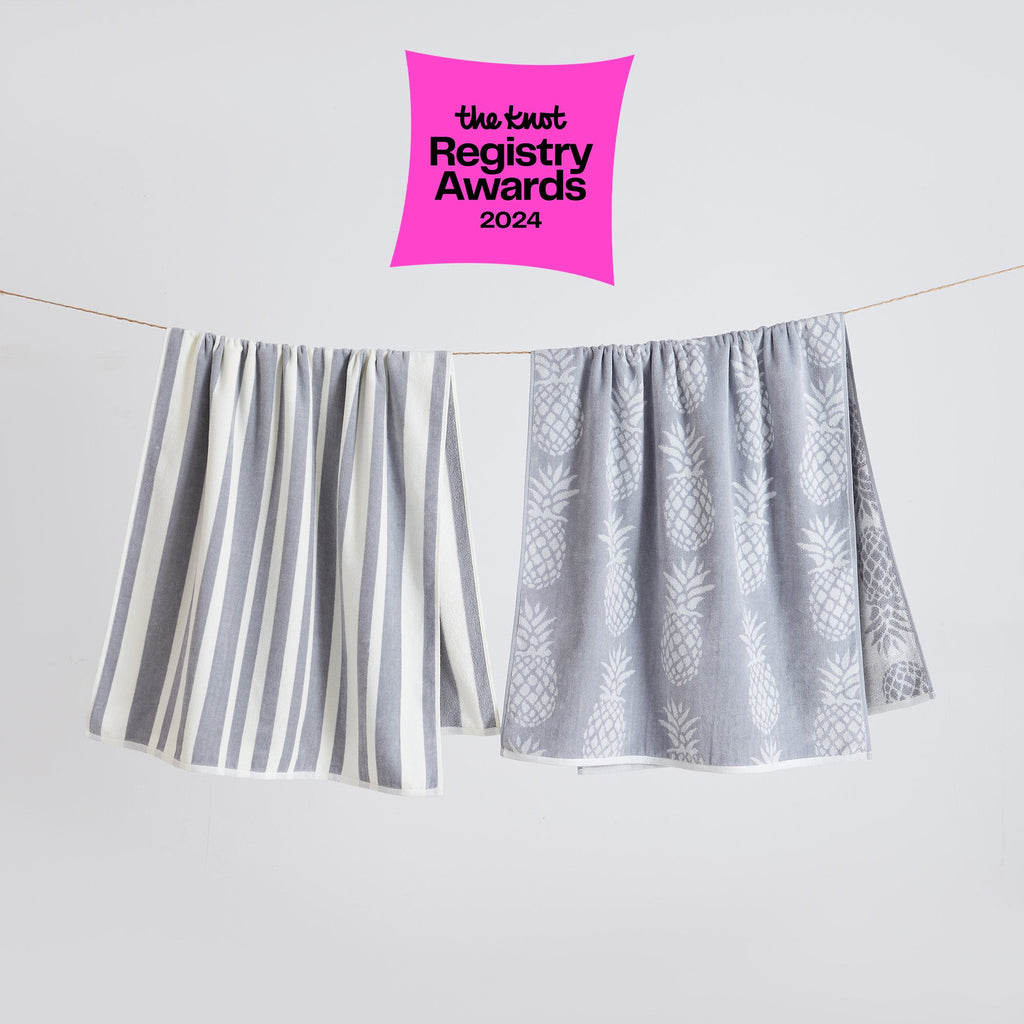 Elegant Cotton Velour Beach Towel Set – Maui Collection (2-Pack)