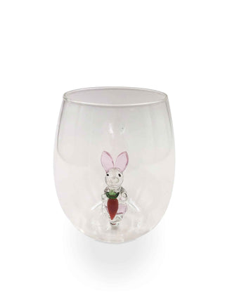 3D Easter Bunny Stemless Wine Glasses – Set of 2