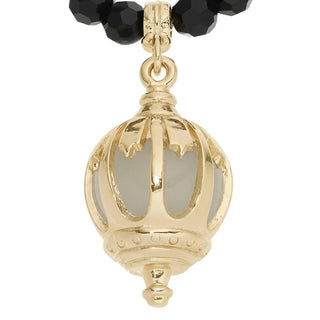 Jet Bead Lantern Necklace