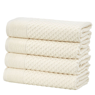 Grayson Cotton Diamond Waffle Weave Bath Towel Set