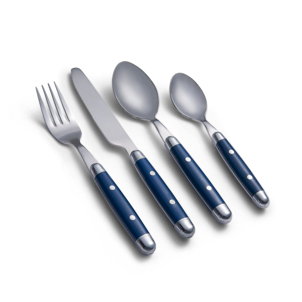 Cambridge Jubilee Blue 16-Piece Flatware Set, 18/0 stainless steel