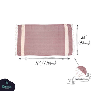 Diamond Turkish Cotton Beach Towel | Quick-Dry & Sand Resistant
