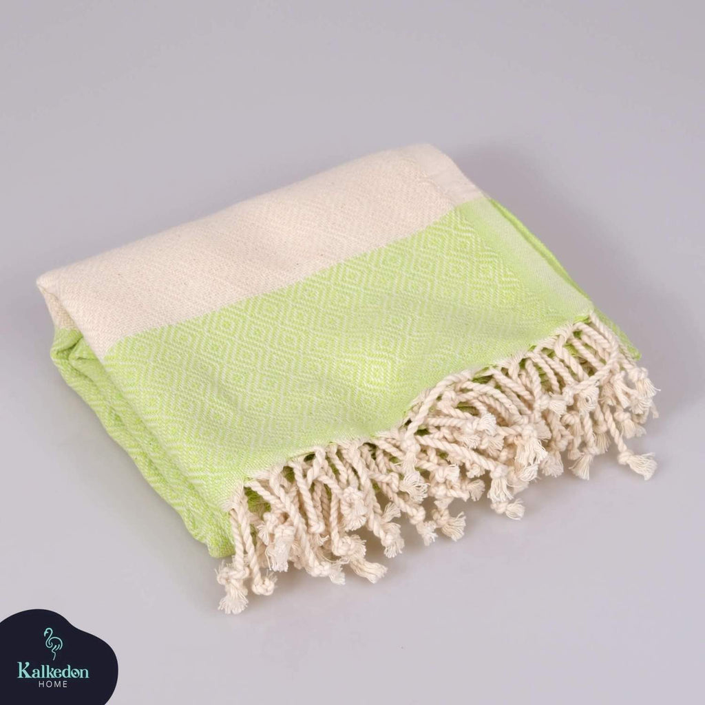 Diamond Turkish Cotton Beach Towel | Quick-Dry & Sand Resistant