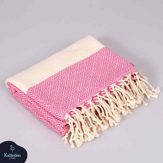 Diamond Turkish Cotton Beach Towel | Quick-Dry & Sand Resistant