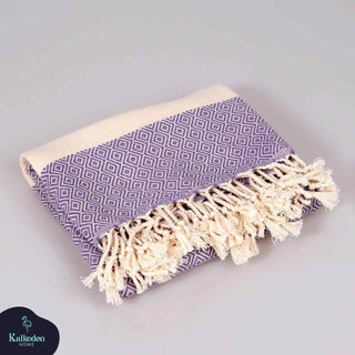 Diamond Turkish Cotton Beach Towel | Quick-Dry & Sand Resistant