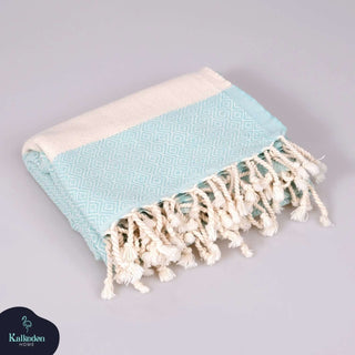 Diamond Turkish Cotton Beach Towel | Quick-Dry & Sand Resistant